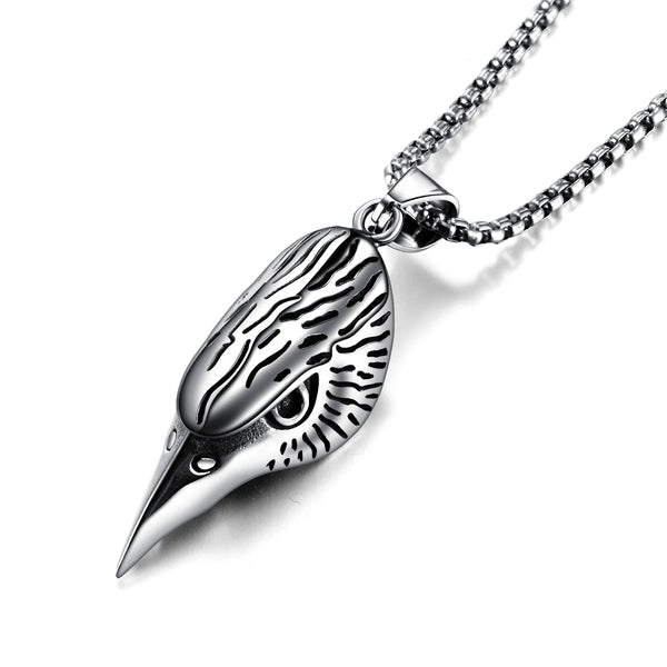 Men's Fashion Eagle Head Pendant Necklace-Mens Pendant Necklace-SunnyHouse Jewelry
