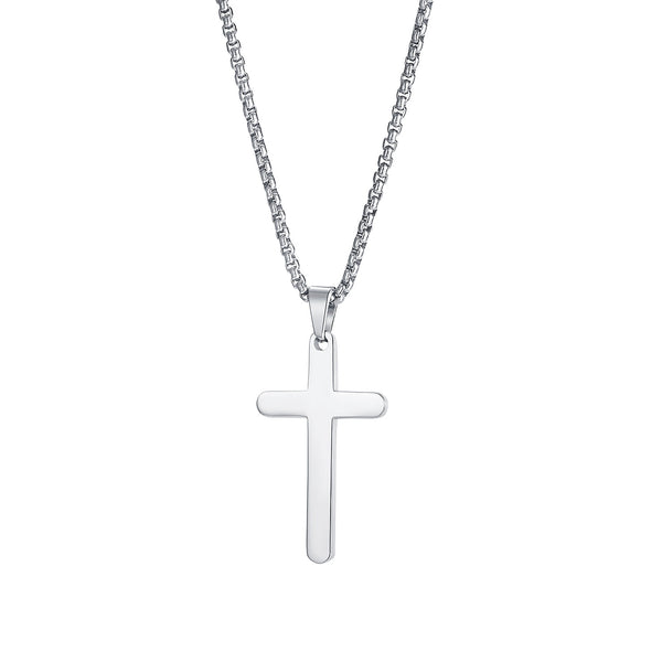 Men's Fashion Cross Pendant Necklace-Mens Pendant Necklace-SunnyHouse Jewelry
