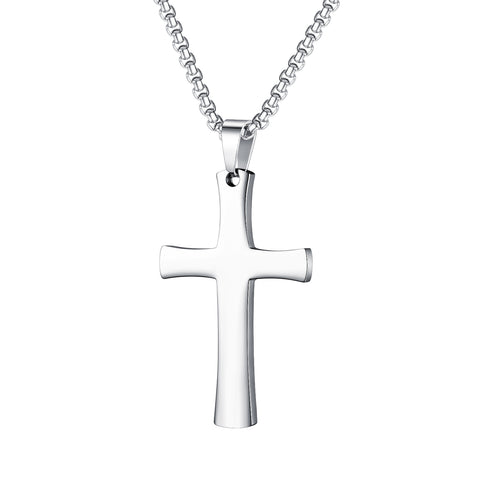 Men's Fashion Cross Pendant Necklace-Mens Pendant Necklace-SunnyHouse Jewelry