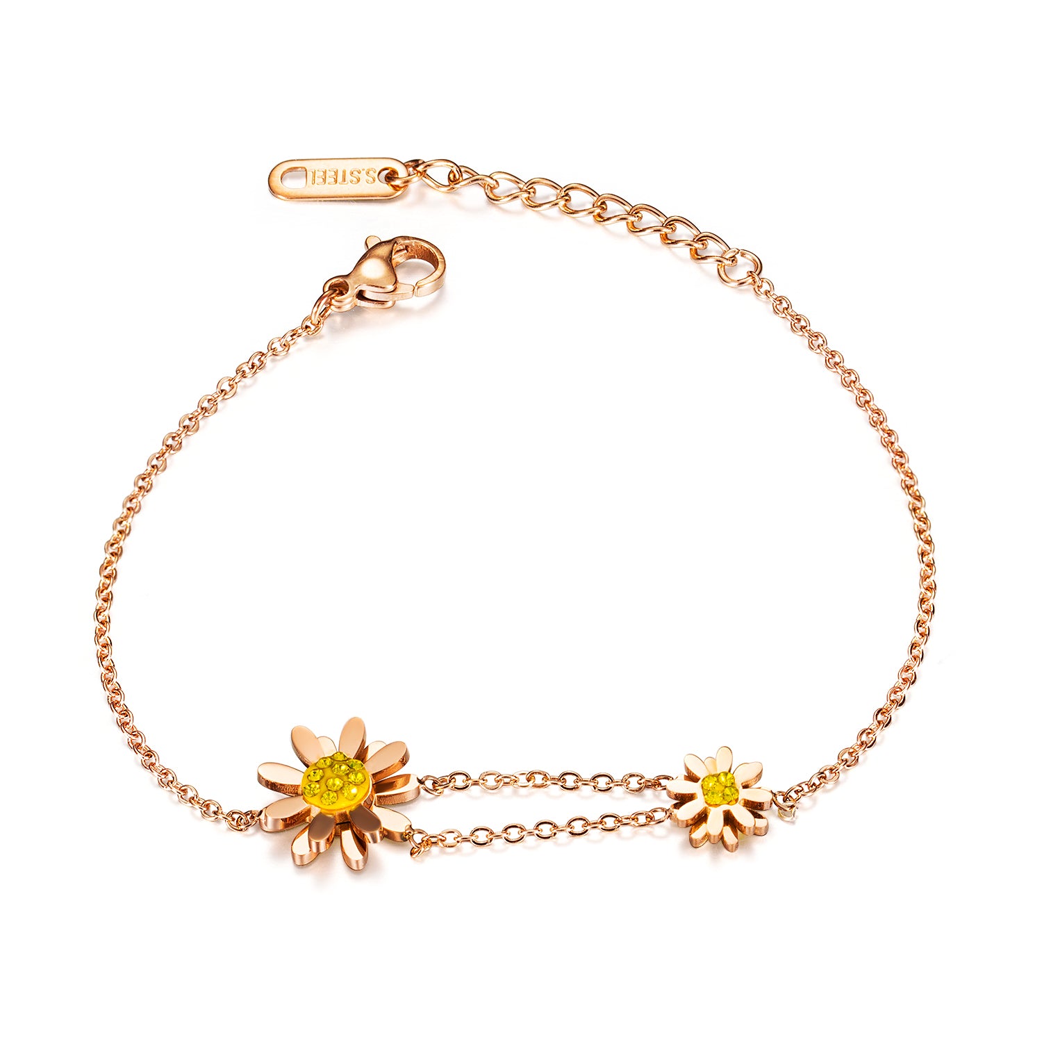 Women's Fashion Daisy Bracelet-Womens Bracelet-SunnyHouse Jewelry