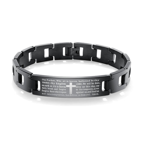 Men's Fashion God Cross Bracelet-Mens Bracelet-SunnyHouse Jewelry