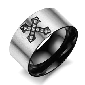 Men's Fashion Cross Ring-Mens Ring-SunnyHouse Jewelry