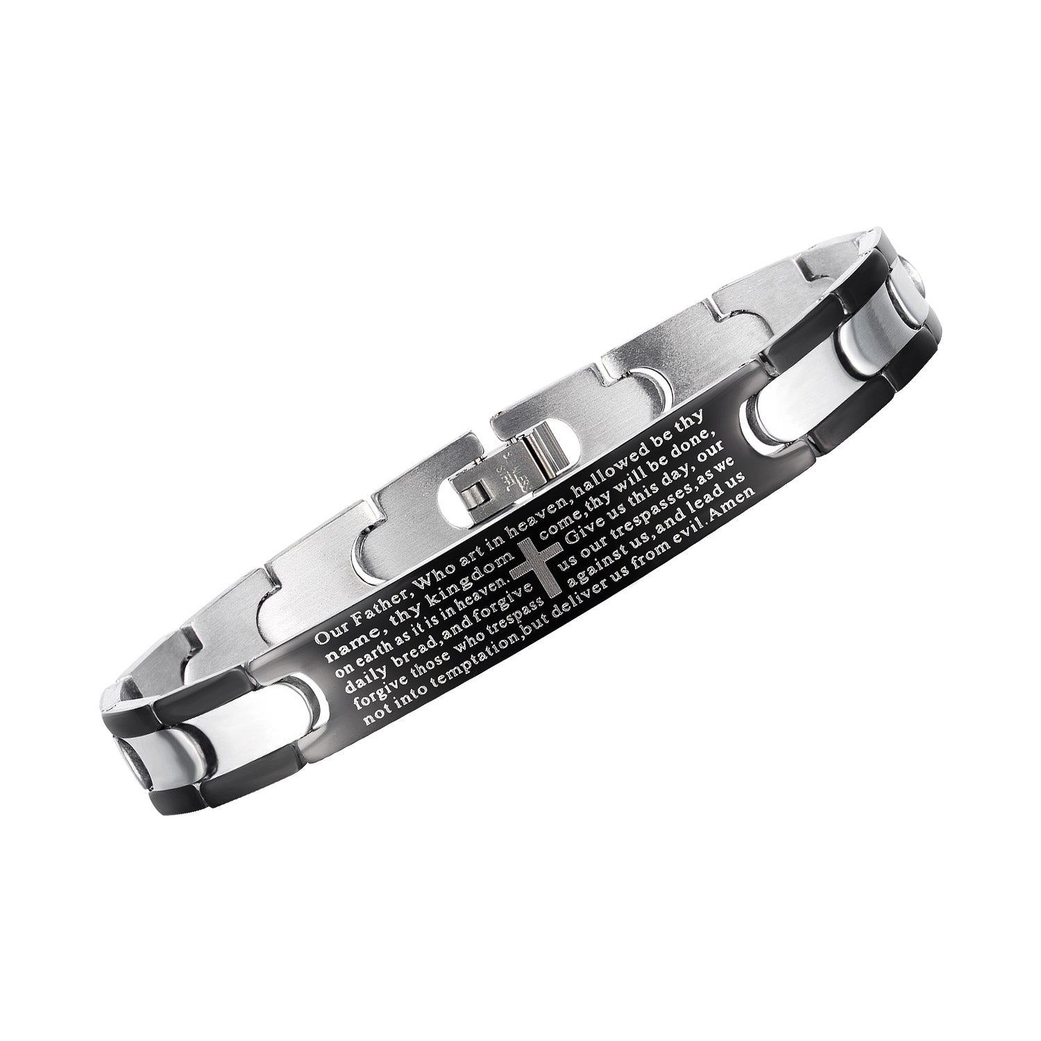 Men's Fashion Bible Cross Bracelet-Mens Bracelet-SunnyHouse Jewelry