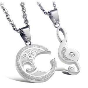 His & Hers Matching Set Stradivarius Style Couple Necklace Couple Jewelry Set-Couple Necklace-SunnyHouse Jewelry