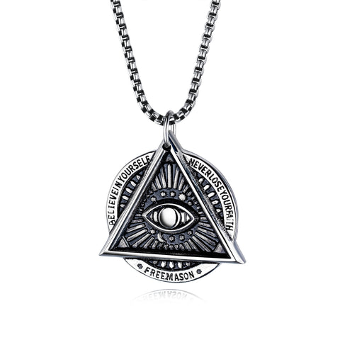 Men's Fashion Believe in Yourself Pendant Necklace-Mens Pendant Necklace-SunnyHouse Jewelry