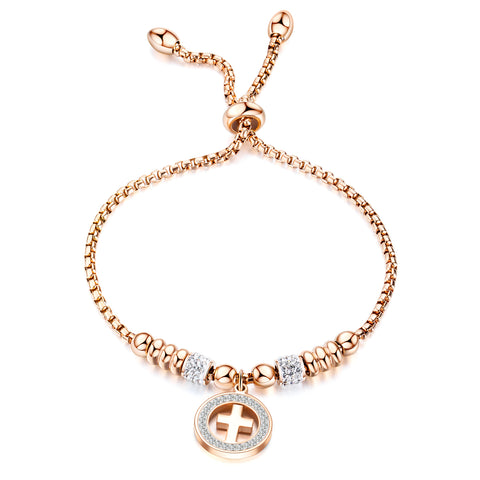 Women's Fashion Blinking Cross Bracelet-Womens Bracelet-SunnyHouse Jewelry