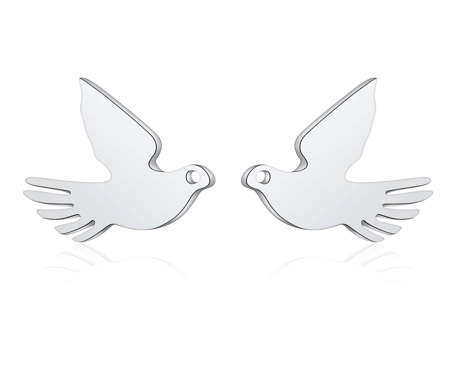 Women's Fashion Peace Dove Earrings-Womens Earrings-SunnyHouse Jewelry