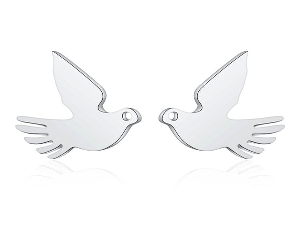 Women's Fashion Peace Dove Earrings-Womens Earrings-SunnyHouse Jewelry