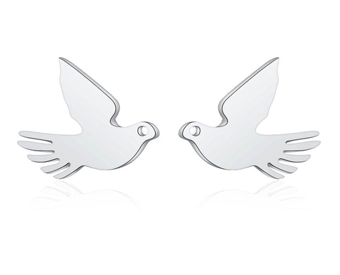 Women's Fashion Peace Dove Earrings-Womens Earrings-SunnyHouse Jewelry