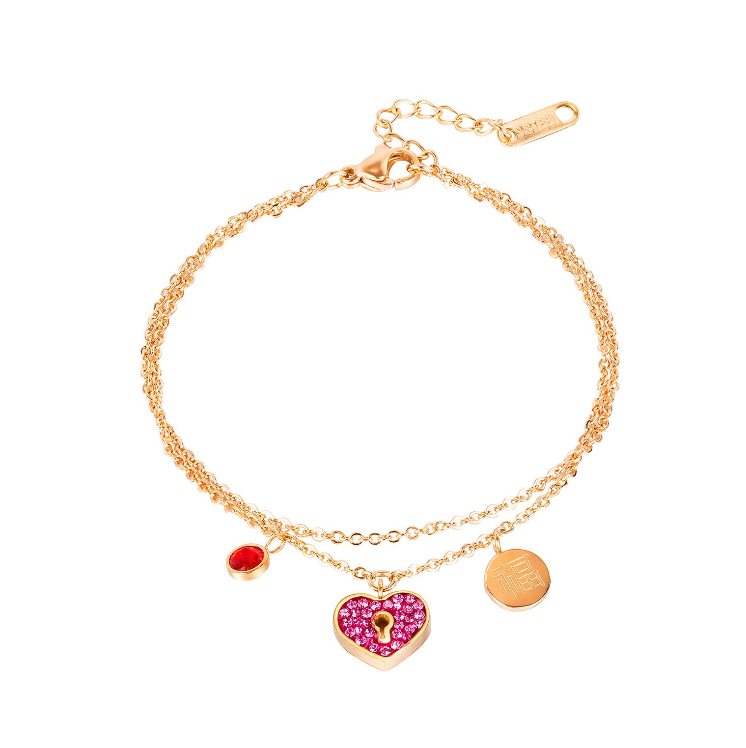 Women's Fashion Lucky Lock Bracelet-Womens Bracelet-SunnyHouse Jewelry