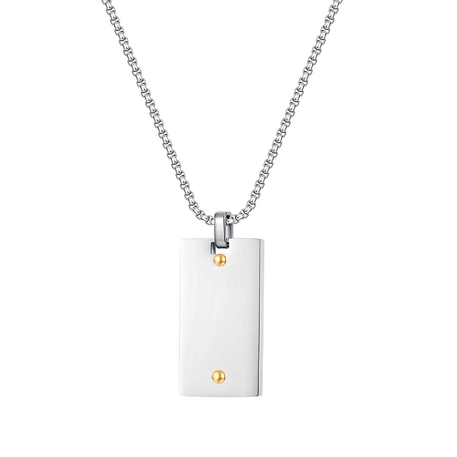 Men's Fashion Custom Tag Pendant Necklace-Mens Pendant Necklace-SunnyHouse Jewelry