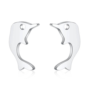 Women's Fashion Dolphin Earrings-Womens Earrings-SunnyHouse Jewelry