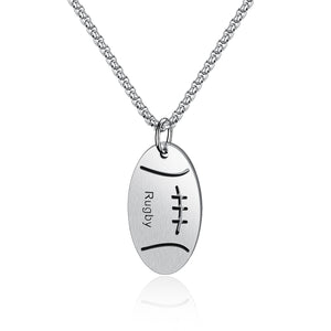 Men's Fashion Rugby Pendant Necklace-Mens Pendant Necklace-SunnyHouse Jewelry