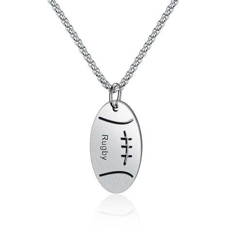 Men's Fashion Rugby Pendant Necklace-Mens Pendant Necklace-SunnyHouse Jewelry