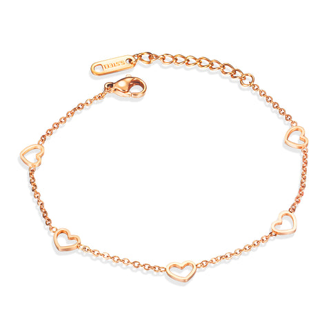 Women's Fashion Cute Heart Bracelet-Womens Bracelet-SunnyHouse Jewelry