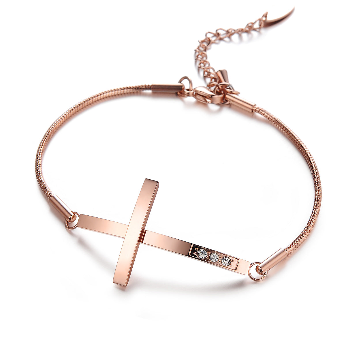 Women's Fashion Cross Bangle Bracelet-Womens Bracelet-SunnyHouse Jewelry