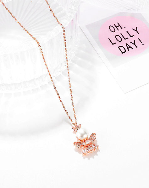 Women's Fashion Pearl Queen Pendant Necklace-Womens Pendant Necklace-SunnyHouse Jewelry