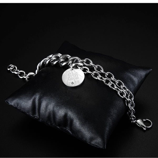 Men's Fashion 24 Kobe Bracelet-Mens Bracelet-SunnyHouse Jewelry