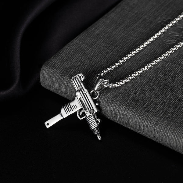 Men's Fashion Hip Hop Submachine Gun Pendant Necklace-Mens Pendant Necklace-SunnyHouse Jewelry