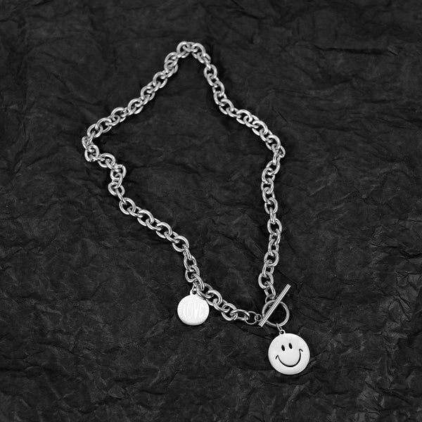 Women's Fashion Smile Pendant Necklace-Womens Pendant Necklace-SunnyHouse Jewelry