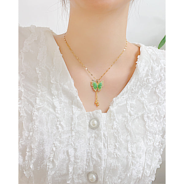 Women's Fashion Cute Butterfly Pendant Necklace-Womens Pendant Necklace-SunnyHouse Jewelry
