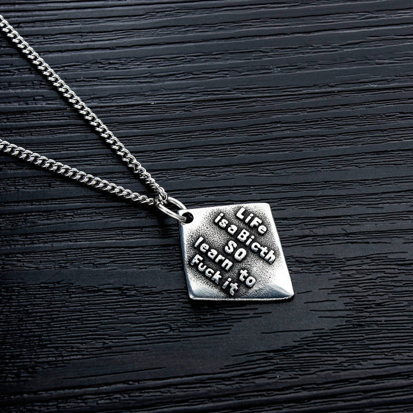 Men's Fashion Life is a Bitch Pendant Necklace-Mens Pendant Necklace-SunnyHouse Jewelry