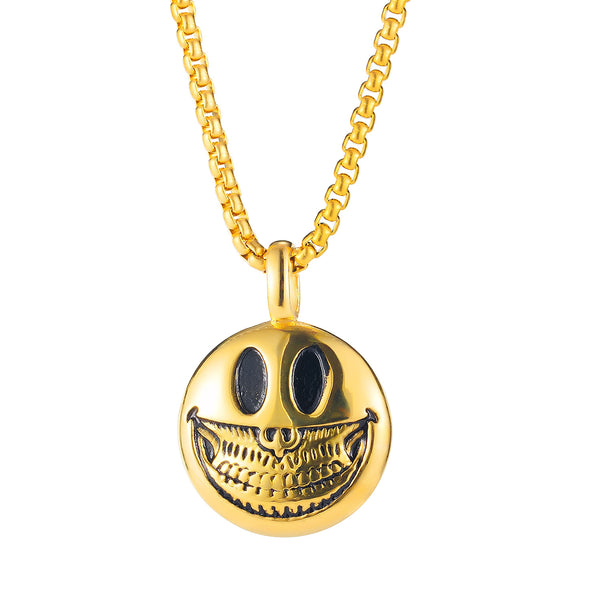 Men's Fashion Laugh Hip Hop Pendant Necklace-Mens Pendant Necklace-SunnyHouse Jewelry