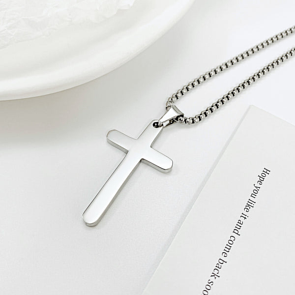 Men's Fashion Cross Pendant Necklace-Mens Pendant Necklace-SunnyHouse Jewelry