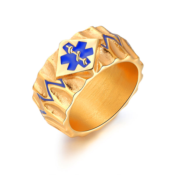 Men's Fashion Medical Sign Ring-Mens Ring-SunnyHouse Jewelry