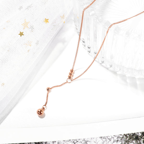 Women's Fashion Blinking Bead Pendant Necklace-Womens Pendant Necklace-SunnyHouse Jewelry