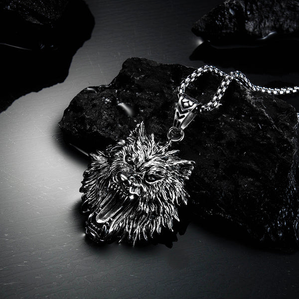 Men's Fashion Tiger Pendant Necklace-Mens Pendant Necklace-SunnyHouse Jewelry