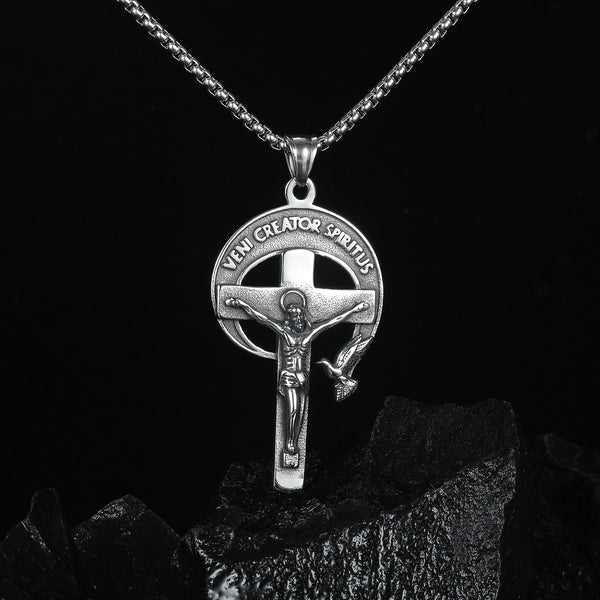 Men's Fashion Veni Creator Spiritus Pendant Necklace-Mens Pendant Necklace-SunnyHouse Jewelry