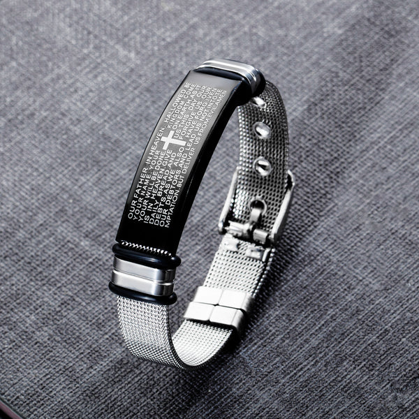 Men's Fashion Holy Cross Bracelet-Mens Bracelet-SunnyHouse Jewelry
