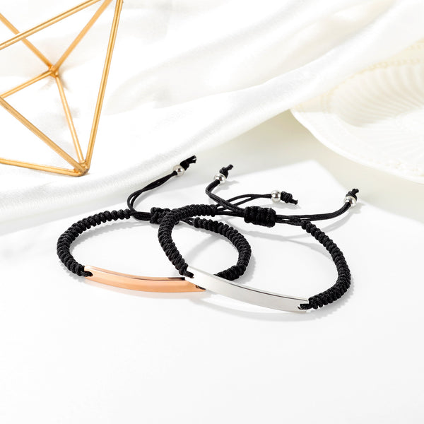 His & Hers Matching Set Customized Couple Bracelets-Couple Bracelets-SunnyHouse Jewelry