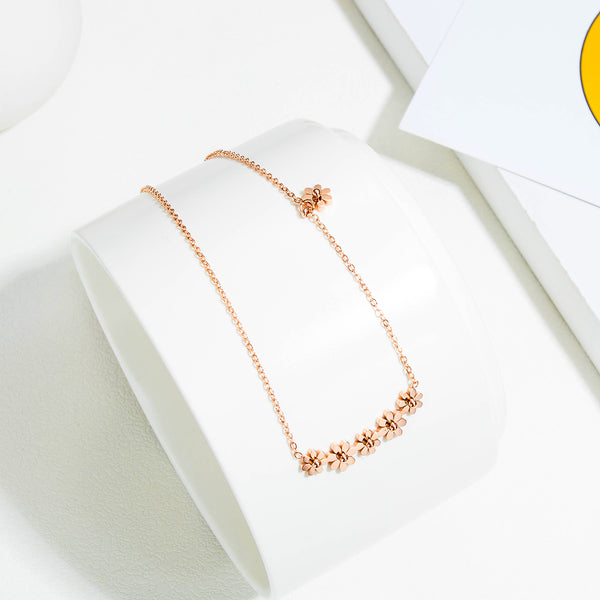 Women's Fashion Blinking Flower Pendant Necklace-Womens Pendant Necklace-SunnyHouse Jewelry
