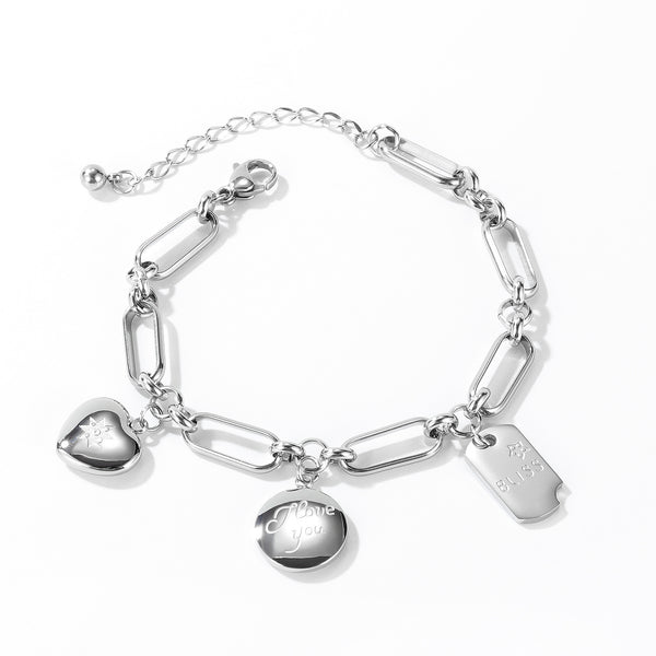 Women's Fashion I Love You Bracelet-Womens Bracelet-SunnyHouse Jewelry