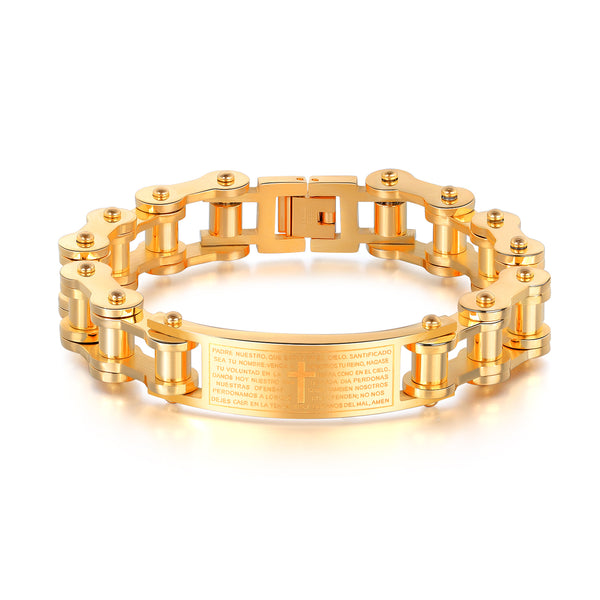Men's Fashion Harley Bike Cross Bracelet-Mens Bracelet-SunnyHouse Jewelry