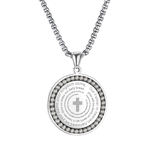 Men's Fashion Cross Pendant Necklace-Mens Pendant Necklace-SunnyHouse Jewelry
