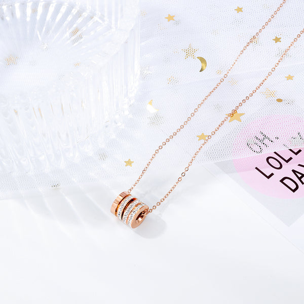 Women's Fashion Blinking Roll Pendant Necklace-Womens Pendant Necklace-SunnyHouse Jewelry