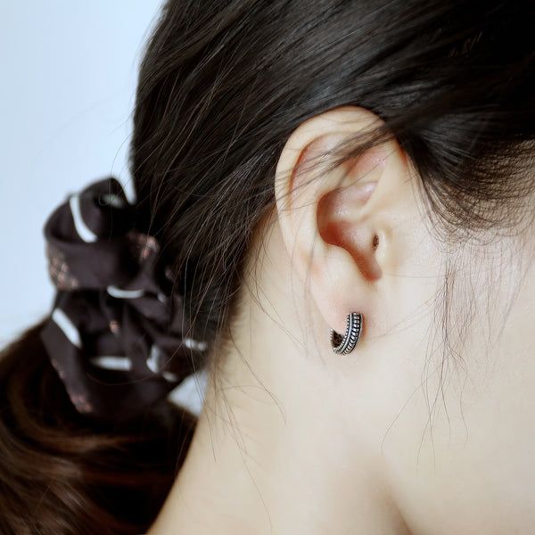 Women's Fashion Hoop Earrings-Womens Earrings-SunnyHouse Jewelry