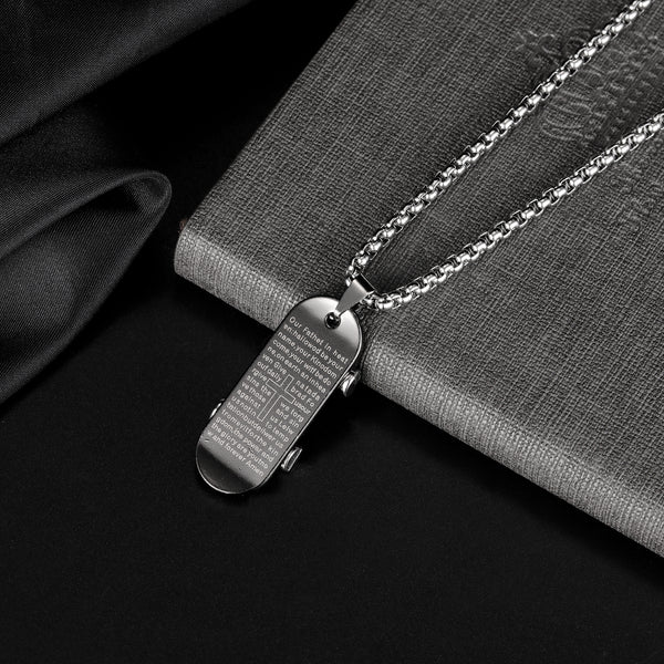 Men's Fashion Skateboard Pendant Necklace-Mens Pendant Necklace-SunnyHouse Jewelry