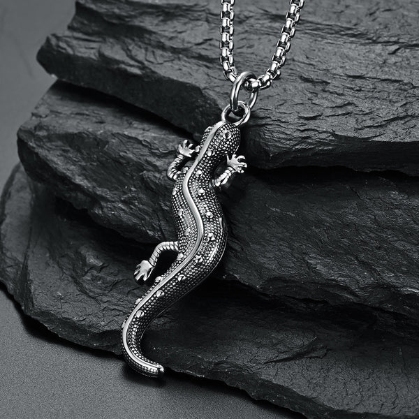 Men's Fashion 3 feet Chameleon Pendant Necklace-Mens Pendant Necklace-SunnyHouse Jewelry