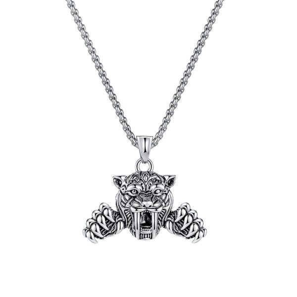 Men's Fashion Tiger Pendant Necklace-Mens Pendant Necklace-SunnyHouse Jewelry