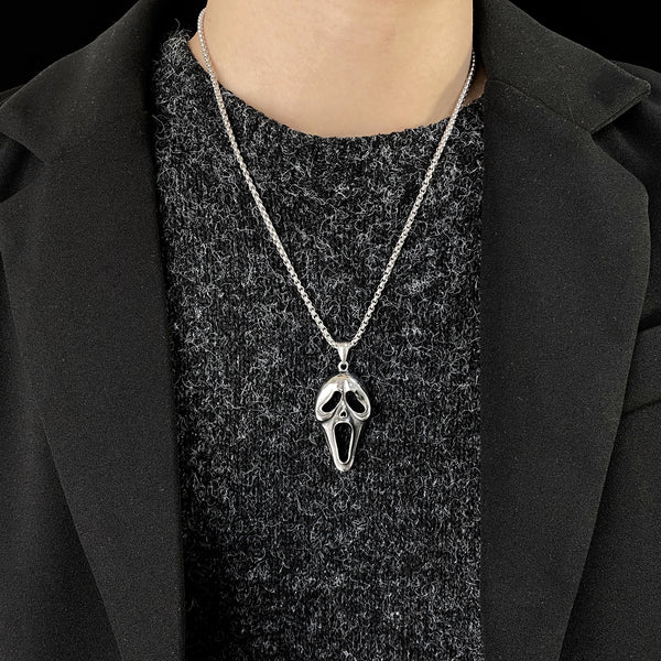Men's Fashion Picasso Face Pendant Necklace-Mens Pendant Necklace-SunnyHouse Jewelry