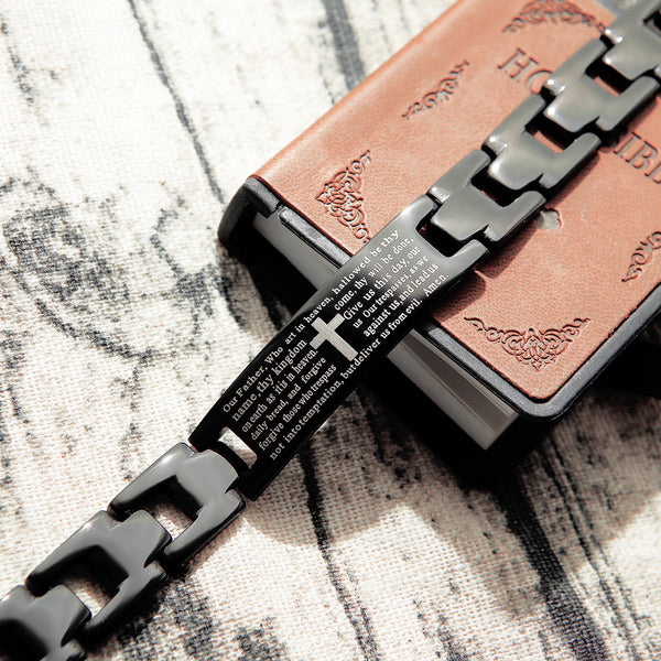 Men's Fashion God Cross Bracelet-Mens Bracelet-SunnyHouse Jewelry