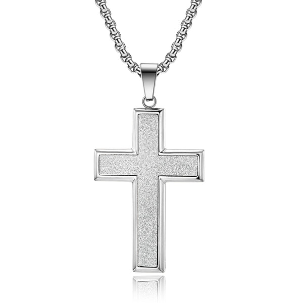 Men's Fashion Starry Cross Pendant Necklace-Mens Pendant Necklace-SunnyHouse Jewelry