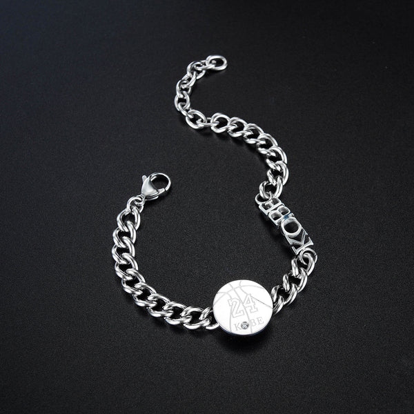 Men's Fashion NBA Star Kobe Bracelet-Mens Bracelet-SunnyHouse Jewelry