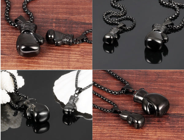 His & Hers Matching Set Boxing Style Couple Necklace Couple Jewelry Set-Couple Necklace-SunnyHouse Jewelry