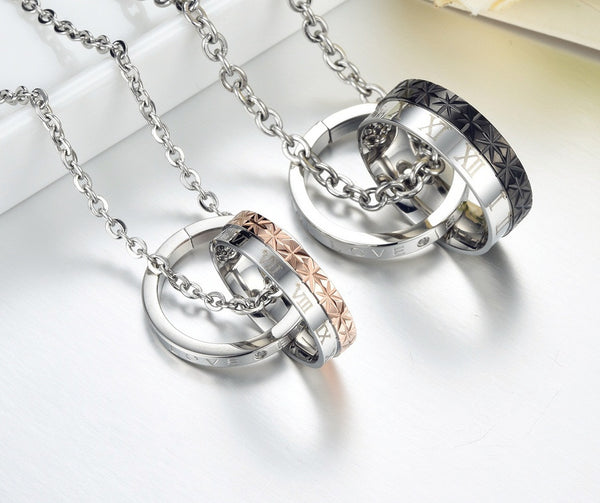 His & Hers Matching Set Eternal Love Couple Necklace Couple Jewelry Set-Couple Necklace-SunnyHouse Jewelry