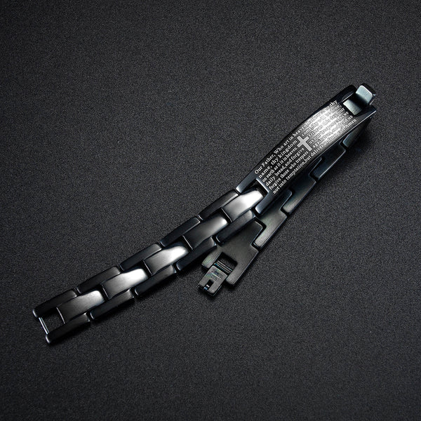 Men's Fashion Bible Cross Bracelet-Mens Bracelet-SunnyHouse Jewelry